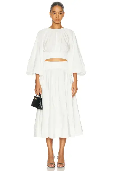 Zimmermann Poplin Midi Skirt | Thumbnail 3 Zimmermann Poplin Midi Skirt | Thumbnail 3