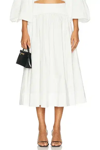 Poplin Midi Skirt