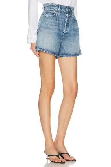 AGOLDE Lyonne Cinched Waist Shorts | Thumbnail 1