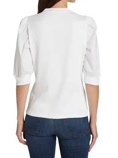 Veronica Beard Women's Coralee Puff-Sleeve Top | Thumbnail 5 Veronica Beard Women's Coralee Puff-Sleeve Top | Thumbnail 5