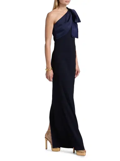 SACHIN & BABI Women's Estrella Stretch-Crepe One-Shoulder Gown | Thumbnail 2 SACHIN & BABI Women's Estrella Stretch-Crepe One-Shoulder Gown | Thumbnail 2