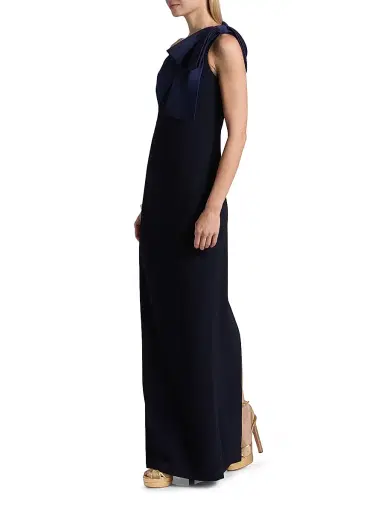 SACHIN & BABI Women's Estrella Stretch-Crepe One-Shoulder Gown - Midnight - Size 0 | Thumbnail 4 SACHIN & BABI Women's Estrella Stretch-Crepe One-Shoulder Gown - Midnight - Size 0 | Thumbnail 4