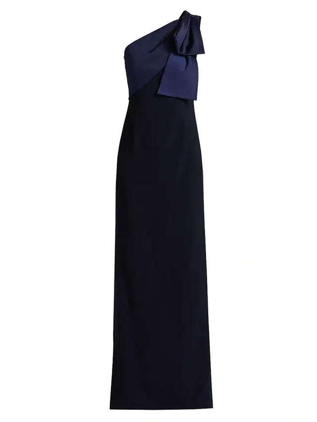 SACHIN BABI Women's Estrella Stretch-Crepe One-Shoulder Gown - Midnight