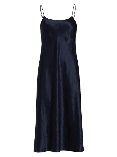 Vince Women's Satin Slip Dress - Coastal Blue - Size Large | Thumbnail 1