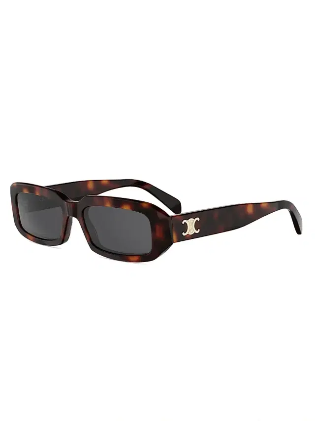 CELINE Women's Triomphe 54MM Rectangular Sunglasses - Dark Havana Smoke