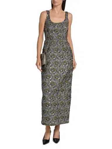 Simkhai Women's Ravenna Brocade Midi-Dress | Thumbnail 3 Simkhai Women's Ravenna Brocade Midi-Dress | Thumbnail 3