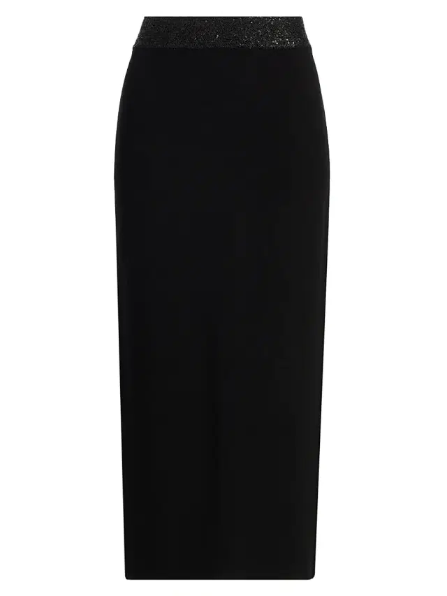 A.L.C. Women's Jane Contrast-Waist Pencil Skirt - Black