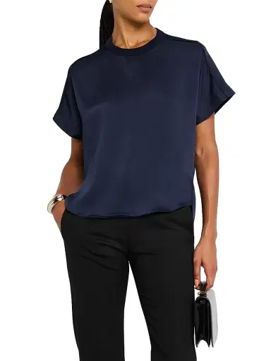 Simkhai Women's Addy Knit-Back T-Shirt | Thumbnail 3