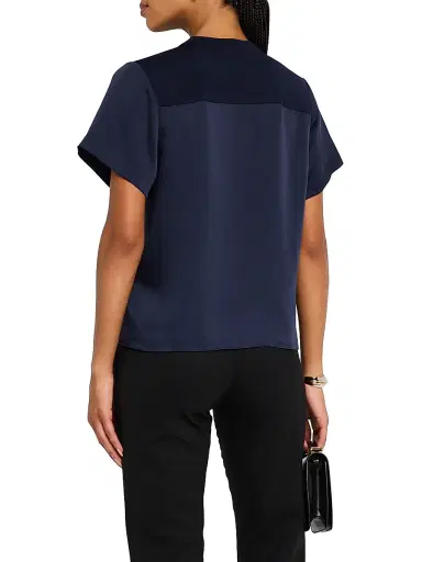 Simkhai Women's Addy Knit-Back T-Shirt | Thumbnail 4