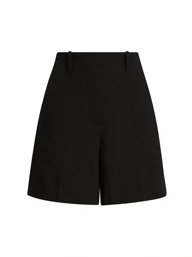 A.L.C. Women's Louis Linen-Blend Shorts - Black