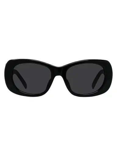 Givenchy Women's Bold 53MM Geometric Sunglasses - Shiny Black Smoke | Thumbnail 2 Givenchy Women's Bold 53MM Geometric Sunglasses - Shiny Black Smoke | Thumbnail 2