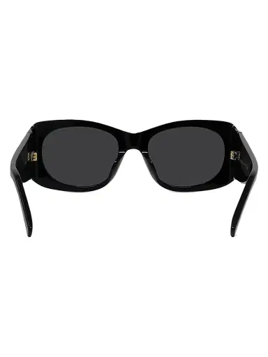 Givenchy Women's Bold 53MM Geometric Sunglasses - Shiny Black Smoke | Thumbnail 5 Givenchy Women's Bold 53MM Geometric Sunglasses - Shiny Black Smoke | Thumbnail 5