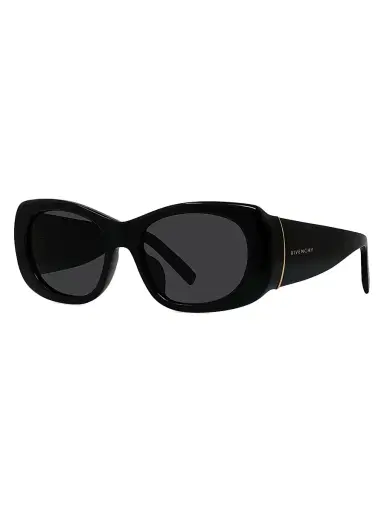 Givenchy Women's Bold 53MM Geometric Sunglasses - Shiny Black Smoke | Thumbnail 1 Givenchy Women's Bold 53MM Geometric Sunglasses - Shiny Black Smoke | Thumbnail 1