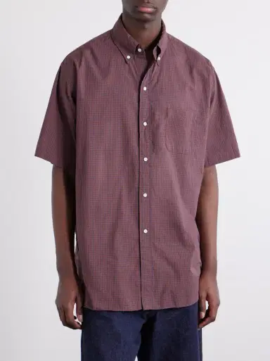 Beams Plus Button-Down Collar Checked Cotton Shirt | Thumbnail 3 Beams Plus Button-Down Collar Checked Cotton Shirt | Thumbnail 3