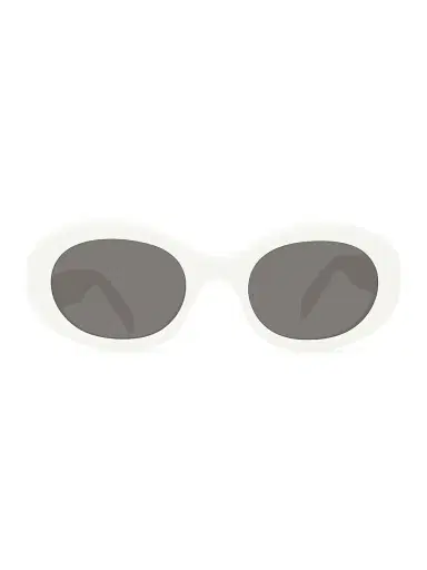 CELINE Women's Triomphe 52MM Oval Sunglasses -  Smoke | Thumbnail 4