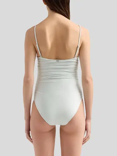 Simkhai Women's Laine Ruched One-Piece Swimsuit - Mint - Size XS | Thumbnail 3