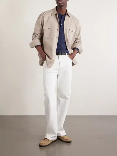 Hartford Garment-Dyed Lyocell and Cotton-Blend Jersey Henley Shirt | Thumbnail 2