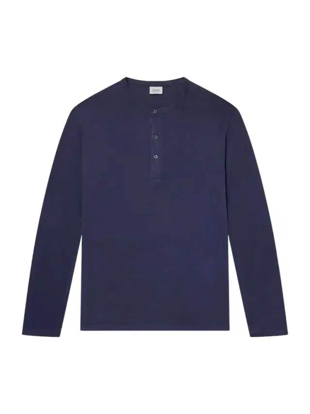 Garment-Dyed Lyocell and Cotton-Blend Jersey Henley Shirt