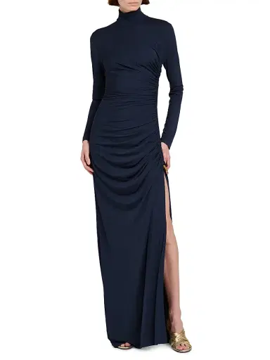 Bottega Veneta Women's Draped Crêpe Jersey Gown | Thumbnail 3