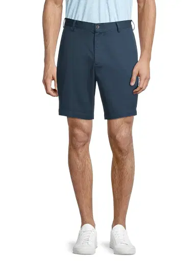 Peter Millar Men's Crown Pilot Twill Shorts - Washed Navy - Size 40 | Thumbnail 3