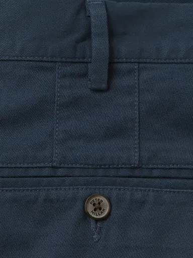 Peter Millar Men's Crown Pilot Twill Shorts - Washed Navy - Size 40 | Thumbnail 6
