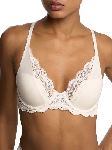 Natori Women's Persuasion Lace Convertible Plunge T Shirt Bra - Ivory - Size 38C | Thumbnail 6
