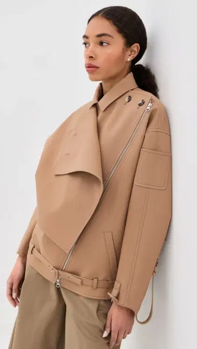 Courrèges Oblique Short Trench Jacket Fauve | Thumbnail 2