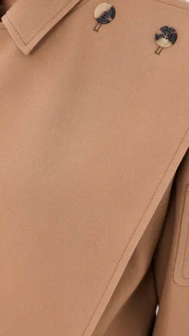Courrèges Oblique Short Trench Jacket Fauve | Thumbnail 6