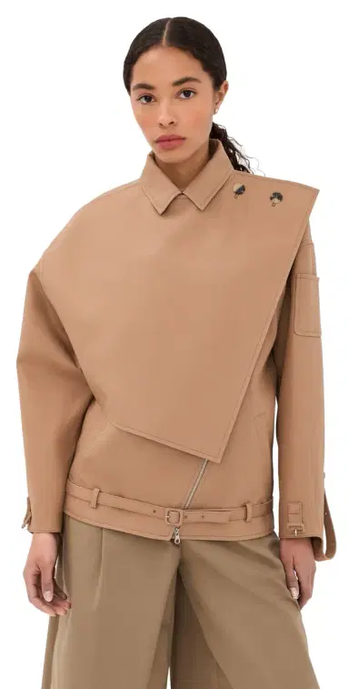 Courrèges Oblique Short Trench Jacket Fauve | Thumbnail 1