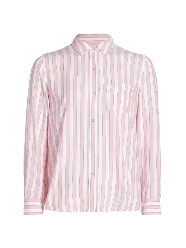 Women's Wren Striped Shirt - Rose Bloom Stripe