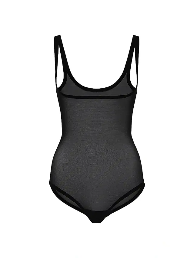 Wolford Women's Formfitting Sheer Tulle Bodysuit - Black
