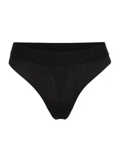 Wolford Women's Mid-Rise Thong - Black - Size XS | Thumbnail 1