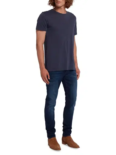7 For All Mankind Men's Slimmy Skinny Jeans - Deep Blue - Size 42 | Thumbnail 2
