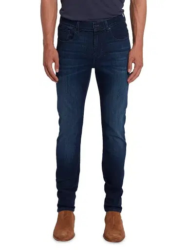 7 For All Mankind Men's Slimmy Skinny Jeans - Deep Blue - Size 42 | Thumbnail 1