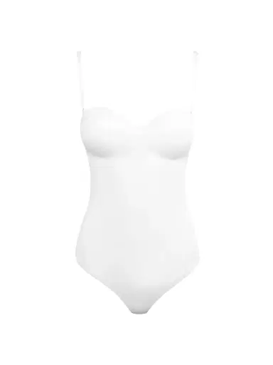 Wolford Women's Mat de Luxe Thong Bodysuit - White - Size Medium | Thumbnail 1