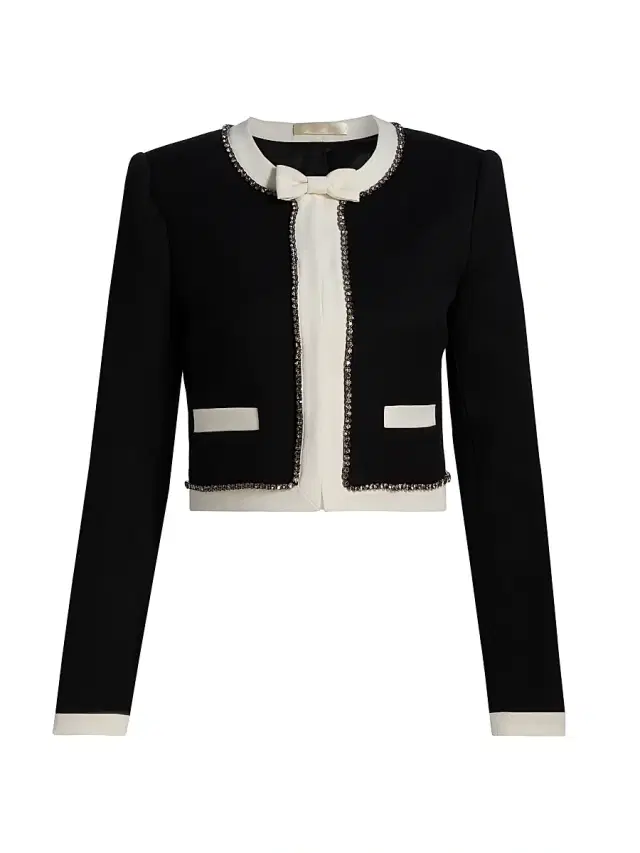 LoveShackFancy Women's Ralphette Bow Jacket - Black