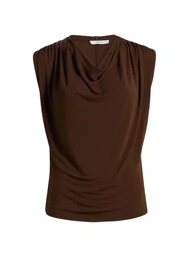 Vince Women's Draped Cowlneck Sleeveless Top | Thumbnail 1