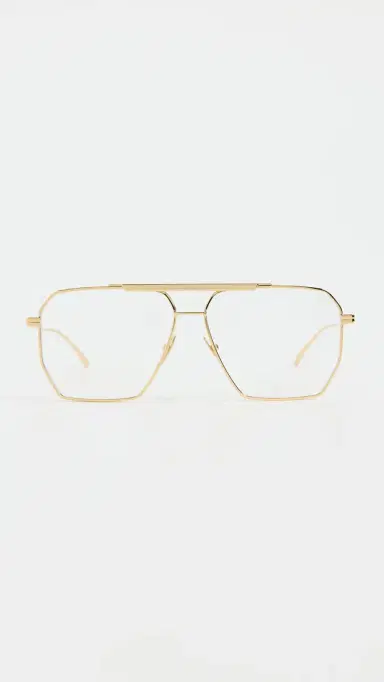 Bottega Veneta Aviator Sunglasses Gold/Transparent One Size | Thumbnail 2 Bottega Veneta Aviator Sunglasses Gold/Transparent One Size | Thumbnail 2