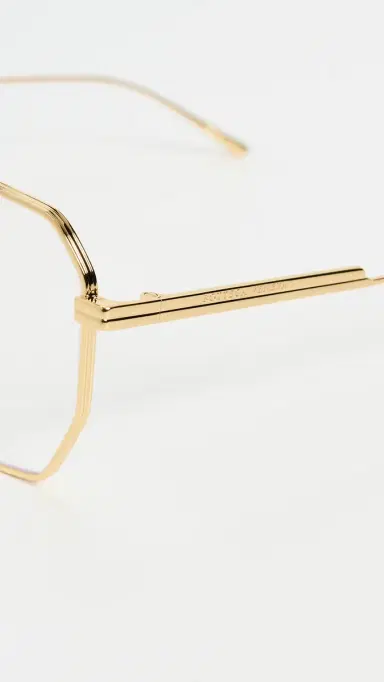 Bottega Veneta Aviator Sunglasses Gold/Transparent One Size | Thumbnail 5 Bottega Veneta Aviator Sunglasses Gold/Transparent One Size | Thumbnail 5