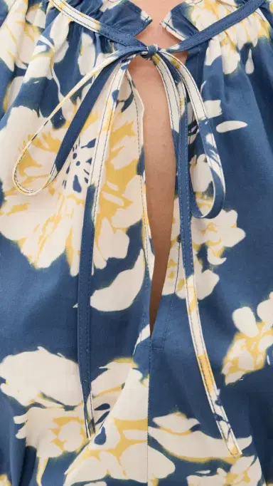 TANYA TAYLOR Ivana Top French Blue Multi | Thumbnail 6