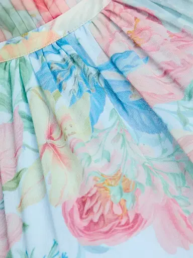 Retrofête Women's Francy Floral Maxi Dress - Bleu Fleur Tropicale - Size Large | Thumbnail 8 Retrofête Women's Francy Floral Maxi Dress - Bleu Fleur Tropicale - Size Large | Thumbnail 8
