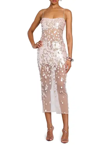 Retrofête Women's Mischa Sequined Sheath Cocktail Dress - Pink - Size Large | Thumbnail 3 Retrofête Women's Mischa Sequined Sheath Cocktail Dress - Pink - Size Large | Thumbnail 3