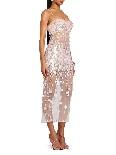 Retrofête Women's Mischa Sequined Sheath Cocktail Dress - Pink - Size Large | Thumbnail 4 Retrofête Women's Mischa Sequined Sheath Cocktail Dress - Pink - Size Large | Thumbnail 4
