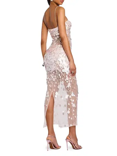 Retrofête Women's Mischa Sequined Sheath Cocktail Dress - Pink - Size Large | Thumbnail 5 Retrofête Women's Mischa Sequined Sheath Cocktail Dress - Pink - Size Large | Thumbnail 5