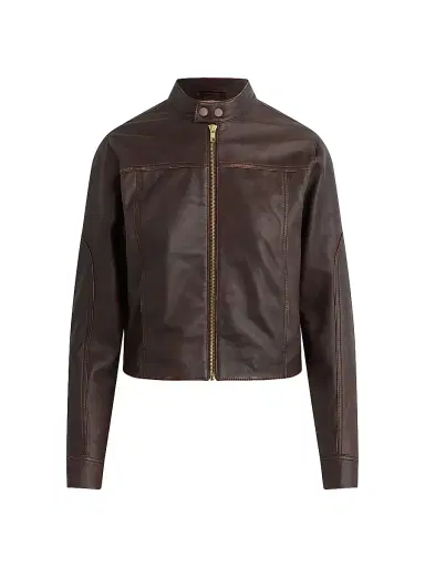 Hudson Jeans Women's Leather Moto Jacket | Thumbnail 1 Hudson Jeans Women's Leather Moto Jacket | Thumbnail 1