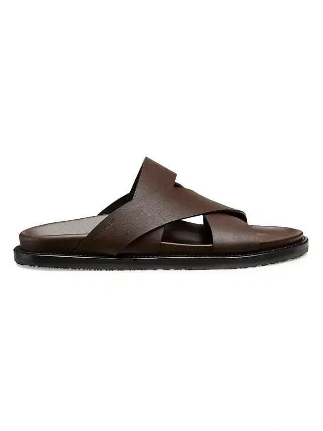 Men's Berkley Crisscross Leather Sandals - Espresso