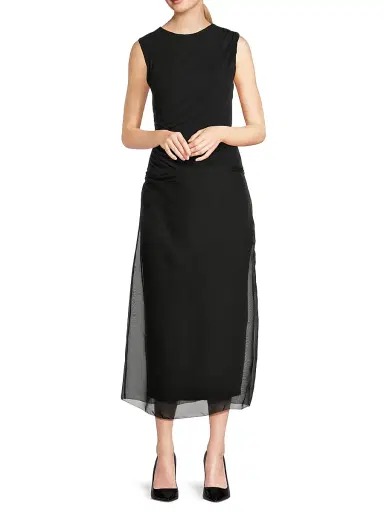 Rue Sophie Women's Viv Organza Midi-Skirt - Black | Thumbnail 2 Rue Sophie Women's Viv Organza Midi-Skirt - Black | Thumbnail 2