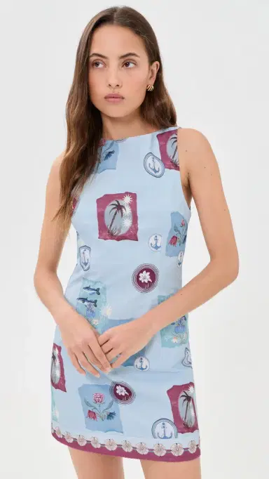 Kivari Sintra Mini Dress Blue 8 | Thumbnail 2
