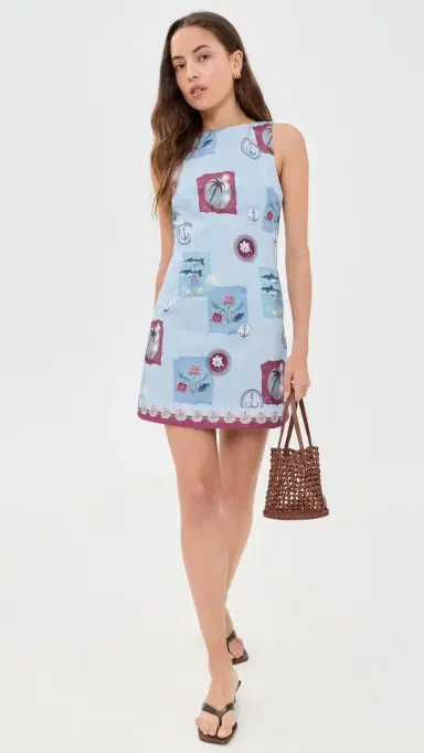 Kivari Sintra Mini Dress Blue 8 | Thumbnail 5