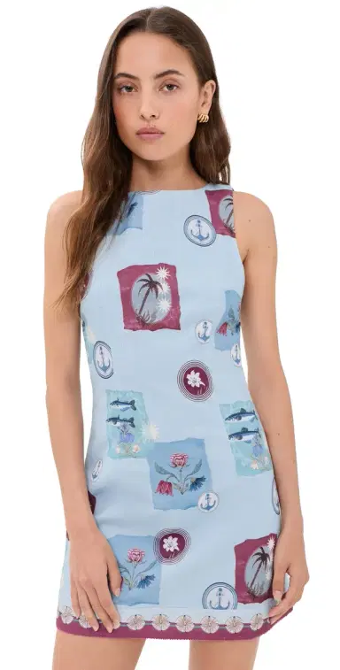Kivari Sintra Mini Dress Blue 8 | Thumbnail 1